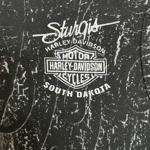 Harley Davidson Tank Top “In Harley Davidson We Trust” Sturgis SD Shirt Size Med - Picture 7 of 8